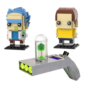 NEW Rick and morty Portal Gun MOC Building Blocks